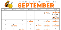  Athletics Master Schedule September 
